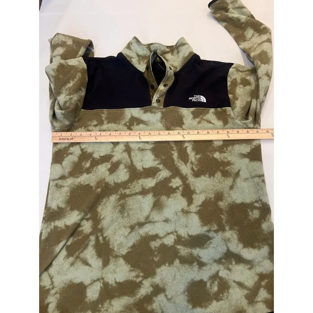 The North Face Men's Printed TKA Glacier Snap-Neck Fleece Pullover Size Large